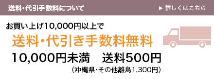 送料・代引手数料について